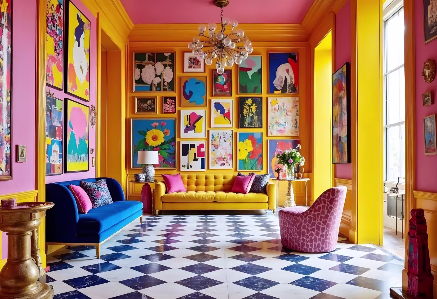 trend wnętrzarski dopamine decor
