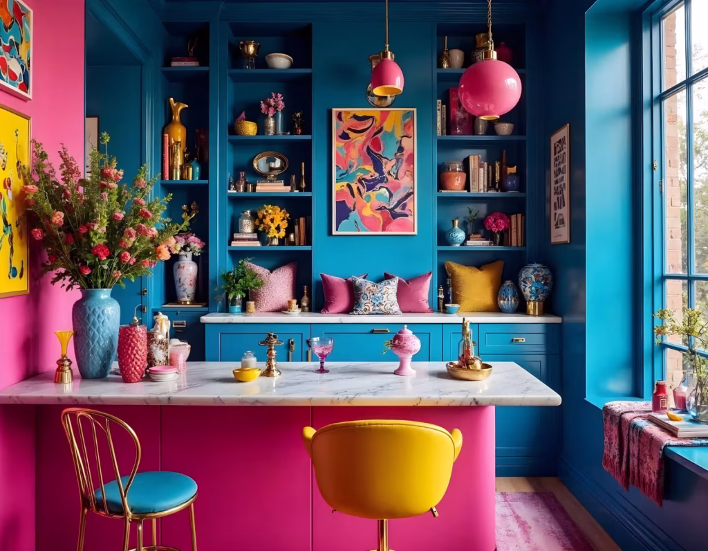 kolorowe wnętrze dopamine decor